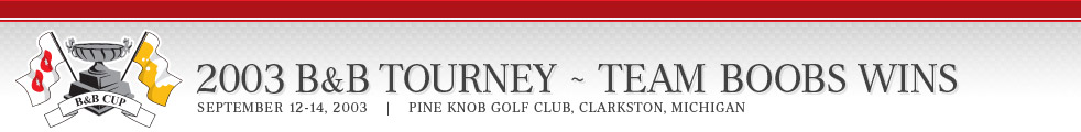 Golf Tourney Michigan 2003 Annual